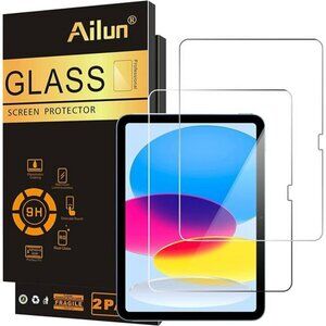2 Pack Screen Protector for iPad 10th Generation 10.9 Inch Display 2022 2 Pack